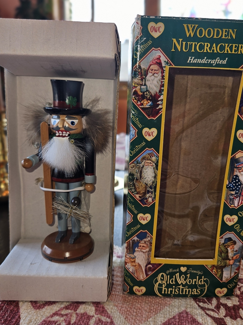 Old World Christmas Chimney Sweep Wooden Nutcracker New in Box